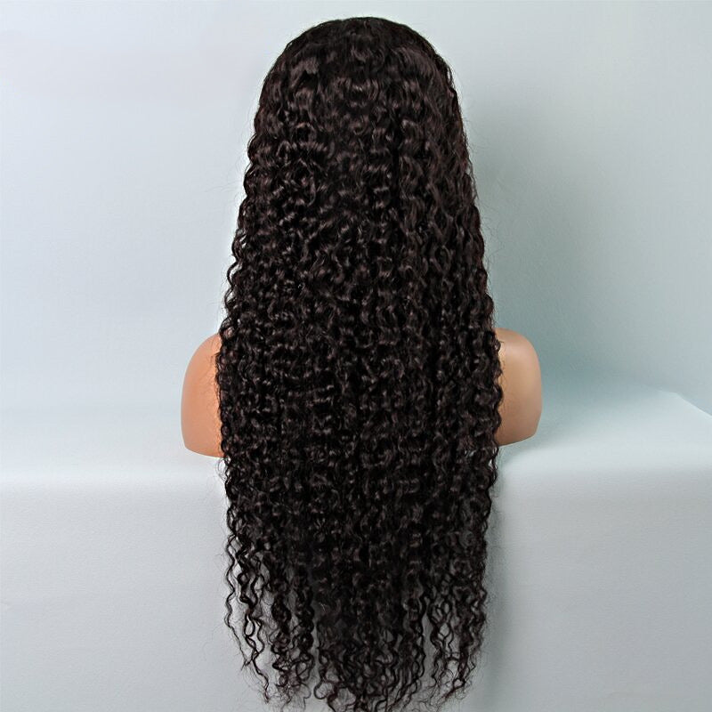 24” Water Wave 13x4 HD Lace Front Wig – 250% Density, 100% Human Hair
