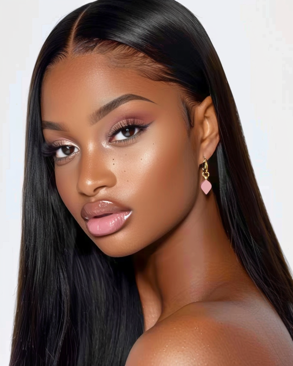 24” Straight 13X4 HD Lace Wig – 250% Density, 100% Human Hair