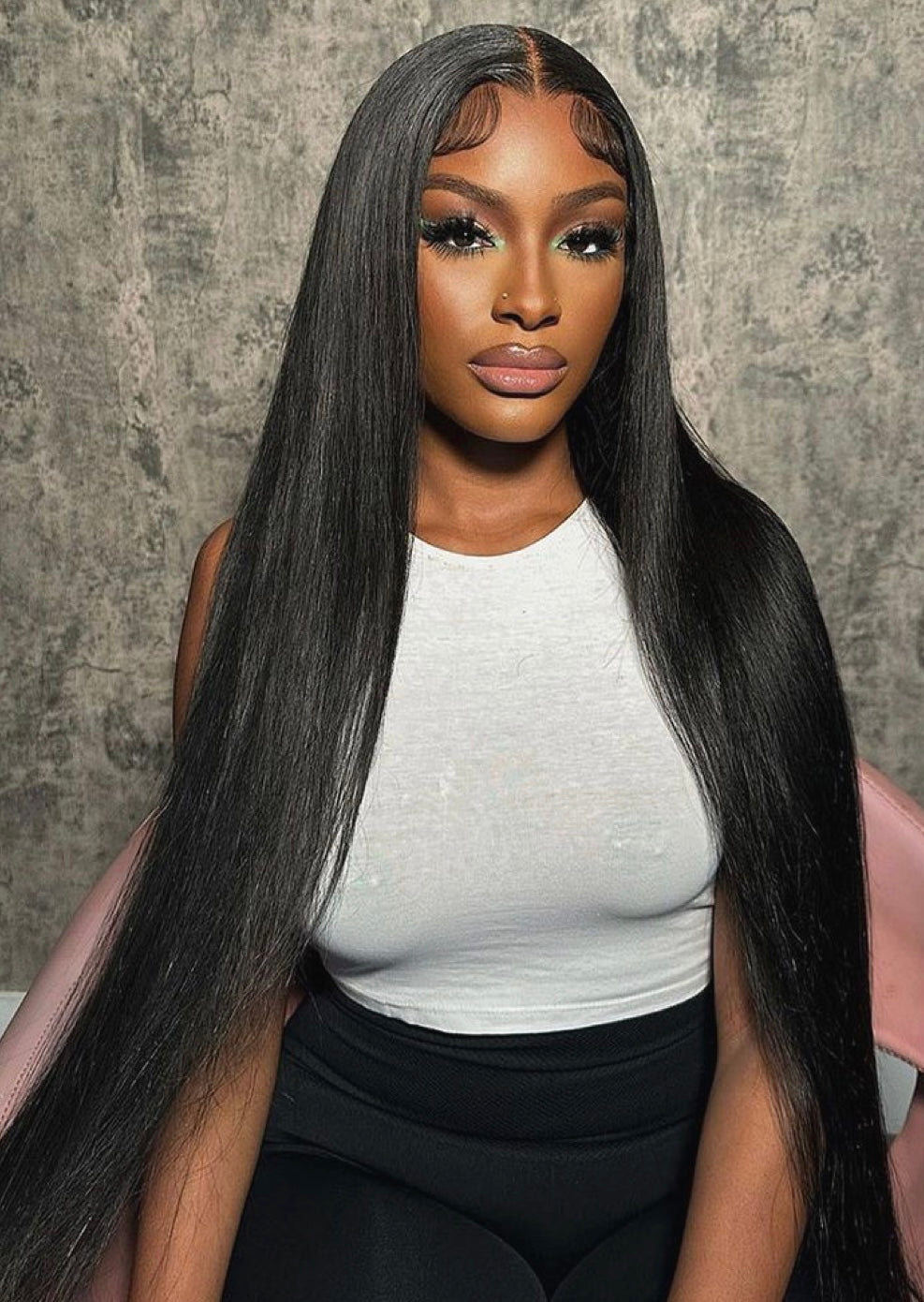 32-inch 6x6 HD Lace Wig – Straight, 100% Human Hair