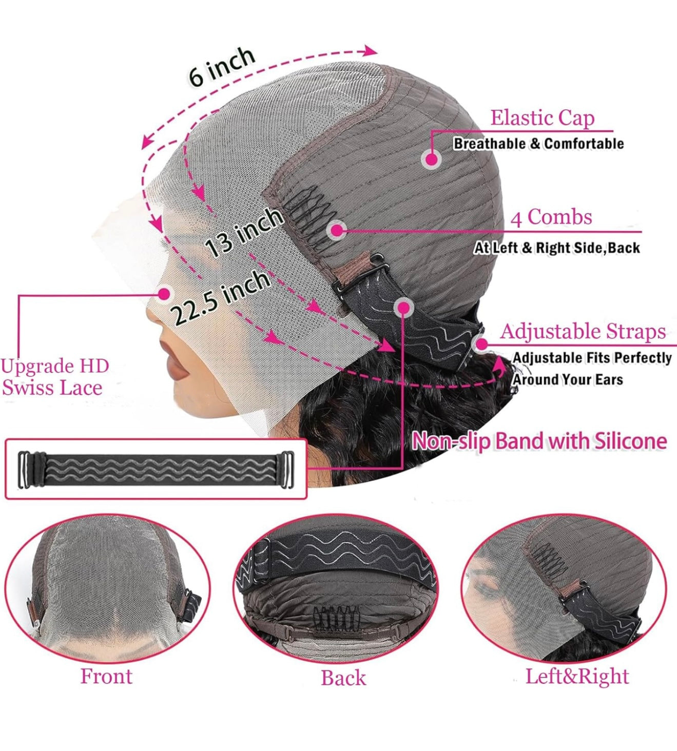 Straight Bob 13x6 HD Lace Front Wig – 250% Density, 100% Human Hair