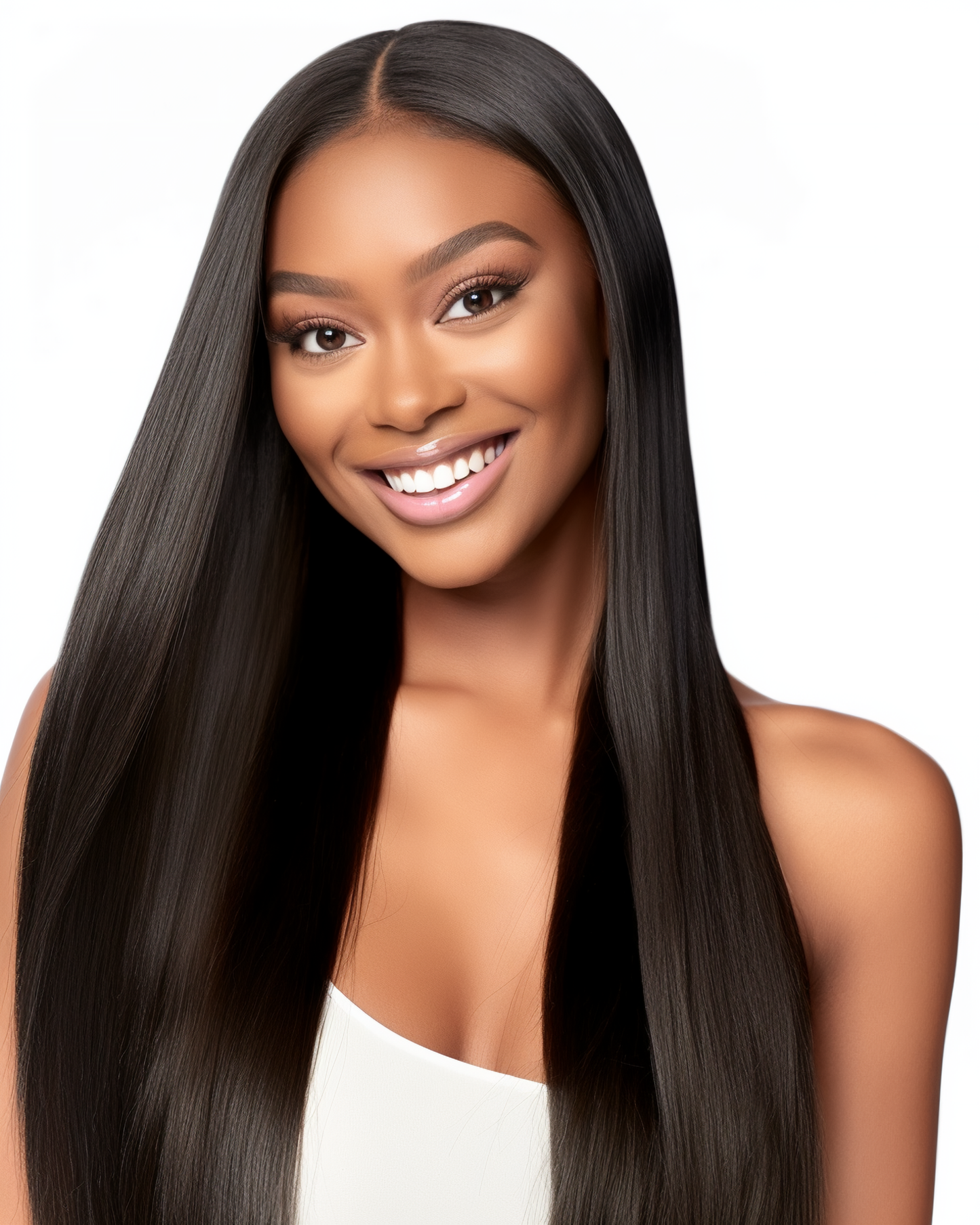 180% Density V Part Wig – Silky Straight- Smooth & Simple, Quick Install, 100% Human Hair