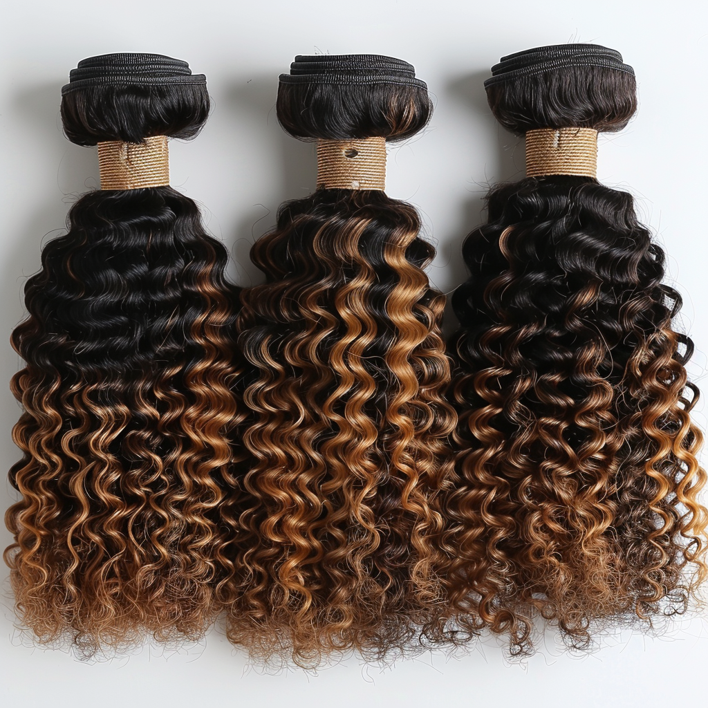 Kinky curly Virgin Hair Bundle - 100% human Hair , Smooth & Long Lasting